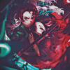 demon slayer tanjiro and Nezuko Diamond Paintings