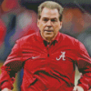 football coach nick Saban Diamond With Numbers