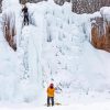 glace montreal Ice climbing Diamond With Numbers