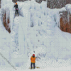 glace montreal Ice climbing Diamond With Numbers