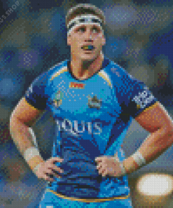 jarrod wallace Gold coast titans Diamond With Numbers