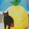 pineapple Cat bed Diamond With Numbers