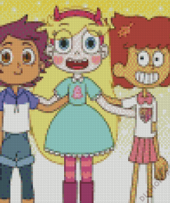 star butterfly characters Diamond With Numbers