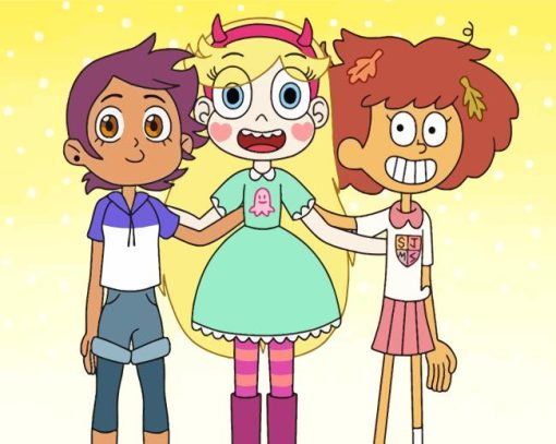 star butterfly characters Diamond With Numbers