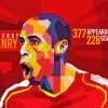 thierry henry Arsenal pop art Diamond By Numbers