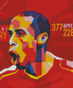 thierry henry Arsenal pop art Diamond By Numbers