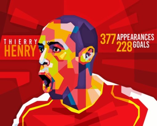 thierry henry Arsenal pop art Diamond By Numbers