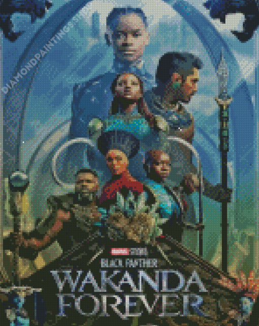 wakanda forever poster Diamond Dotz