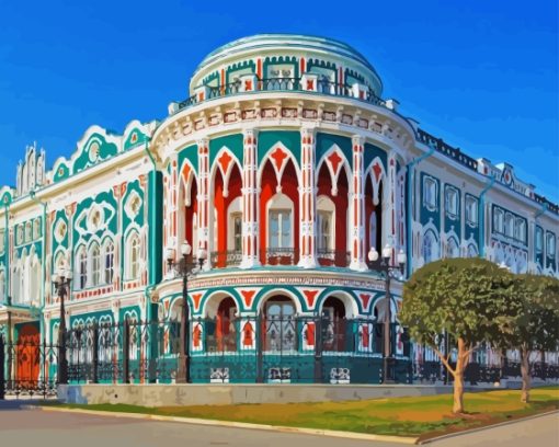 yekaterinburg Buildings Diamond Paints