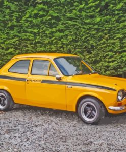 yellow Ford escort Mexico Diamond Dotz