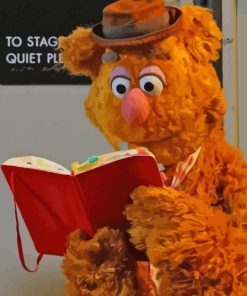 Fozzie Holding Book Diamond Paints