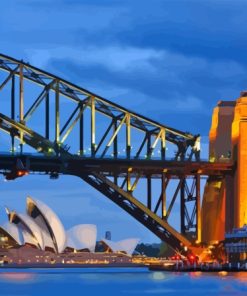 Harbour Bridge and Opera House Diamond By Numbers