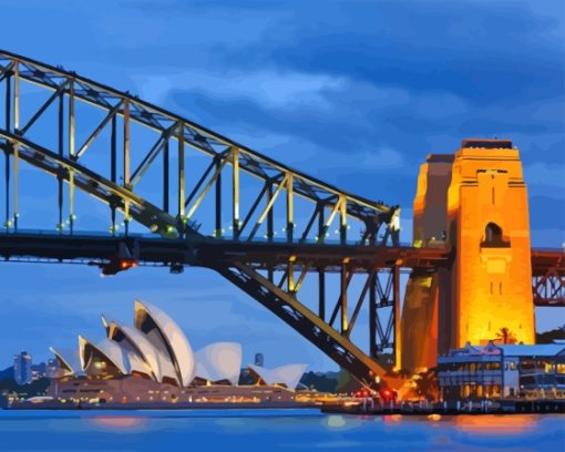 Harbour Bridge and Opera House Diamond By Numbers