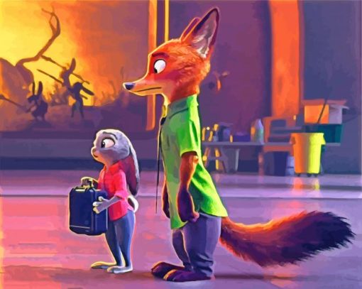 Juddy And Nick Zootopia Diamond Paintings