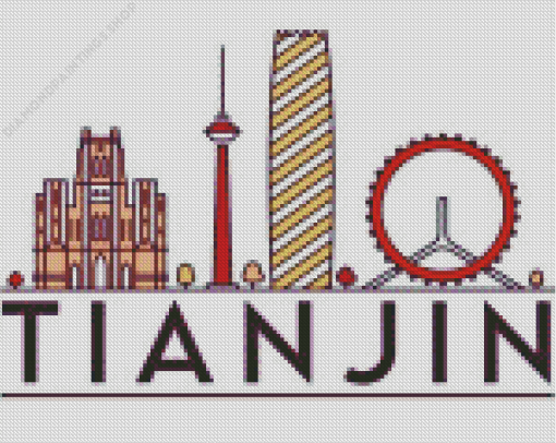 Tianjin Poster Diamond By Numbers