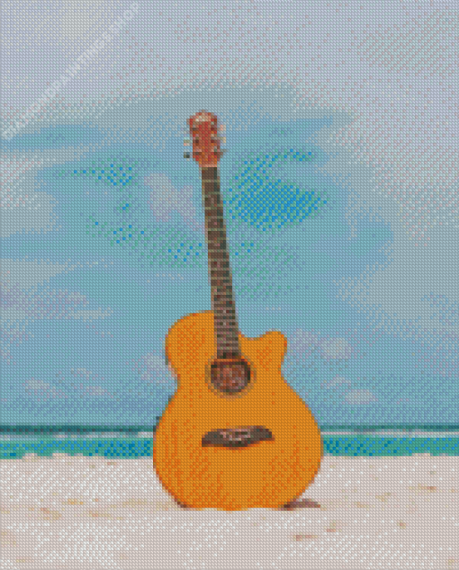 beach guitar Diamond By Numbers