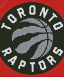 raptors logo Diamond With Numbers