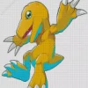 Agumon Digimon Diamond By Numbers