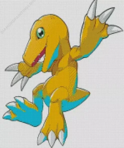 Agumon Digimon Diamond By Numbers