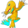 Agumon Digimon Diamond By Numbers