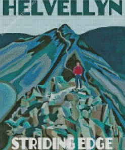 Helvellyn Striding Edge Poster Art Diamond Paintings