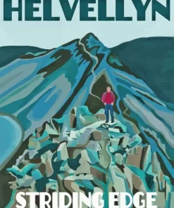 Helvellyn Striding Edge Poster Art Diamond Paintings