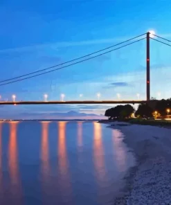 Humber bridge Side View Diamond By Numbers