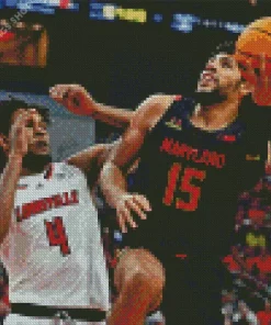 Louisville Vs Maryland Basketballers Diamond Paintings