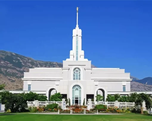 Mount Timpanogos Temple Utah Diamond By Numbers