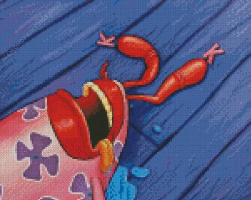 Mr Krabs Sleeping Diamond By Numbers