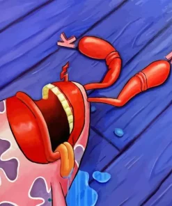 Mr Krabs Sleeping Diamond By Numbers