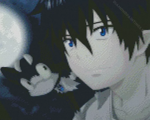 Rin Okumura Blue Exorcist Character Diamond By Numbers