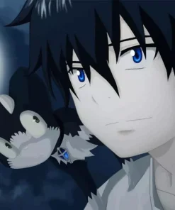 Rin Okumura Blue Exorcist Character Diamond By Numbers