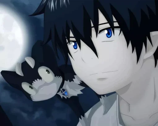 Rin Okumura Blue Exorcist Character Diamond By Numbers