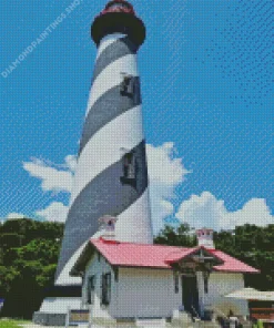 St Augustine Lighthouse florida Diamond By Numbers