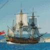 hms endeavour Ship Diamond By Numbers