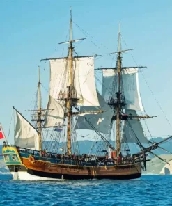 hms endeavour Ship Diamond By Numbers