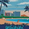 waikiki Beach Poster Diamond Paintings