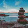 Beach zen stones Diamond Paints