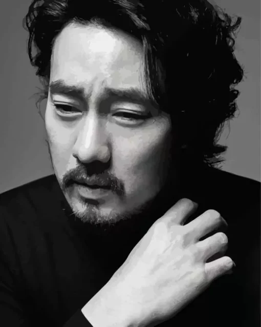 Black and white so jisub Diamond Paints