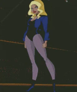 Black canary superhero Diamond Paints