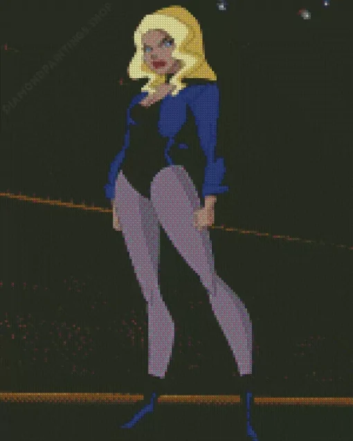 Black canary superhero Diamond Paints