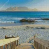Bloubergstrand beach with Table Mountain Diamond Paints