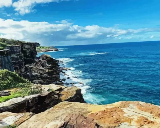 Coogee to Bondi walk Diamond Paints