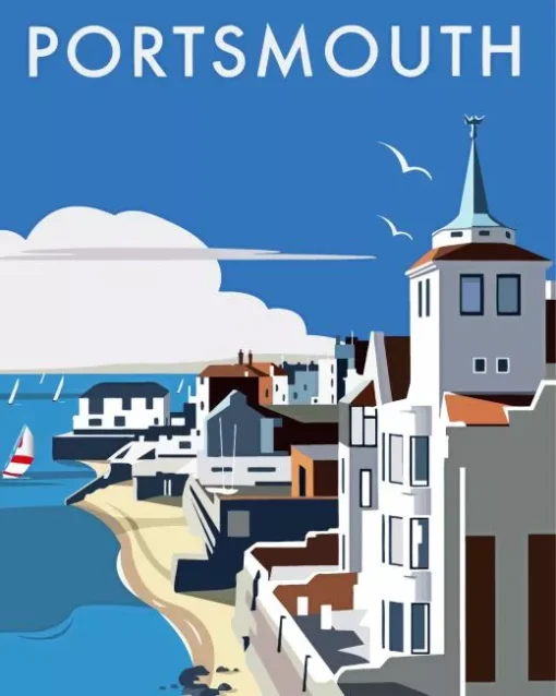 England portsmouth poster Diamond Paints