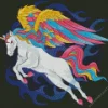 Flying unicorn with colorful wings Diamond Dotz