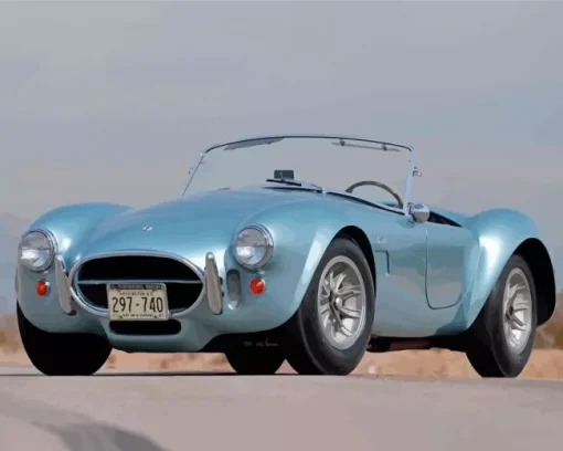 Light Blue cobra 427 Car Diamond Paints