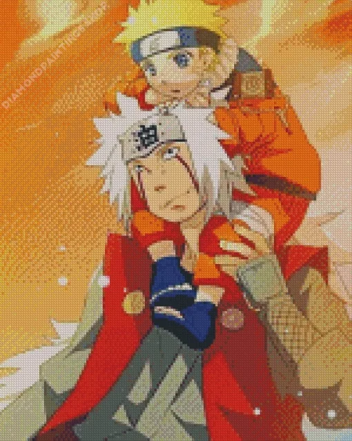 Little Naruto And Jiraiya Diamond Dotz