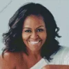 Michelle obama smiling Diamond Paints