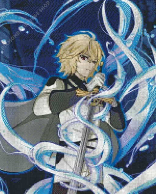 Mikaela Hyakuya anime warrior Diamond Paints